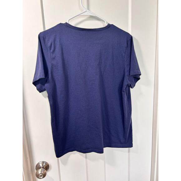 VTG M C Sportswear Women's Patriotic Tee Top Rabbit Labor Day July Blue SZ Large - Picture 7 of 9